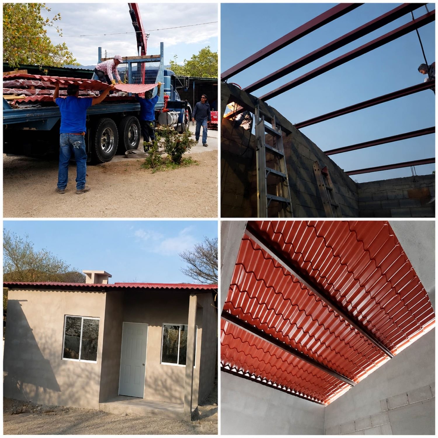 Imagen complementaria de ARMADO Y COLOCACION DE TECHUMBRE EN 53 VIVIENDAS DE SALINA CRUZ, OAXACA